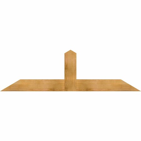 Ekena Millwork Portland Rough Sawn Timber Gable Bracket, Western Red Cedar, 72"W x 21"H x 4"D x 6"F, 7/12 Pitch GBW072X21X0406POR00RWR